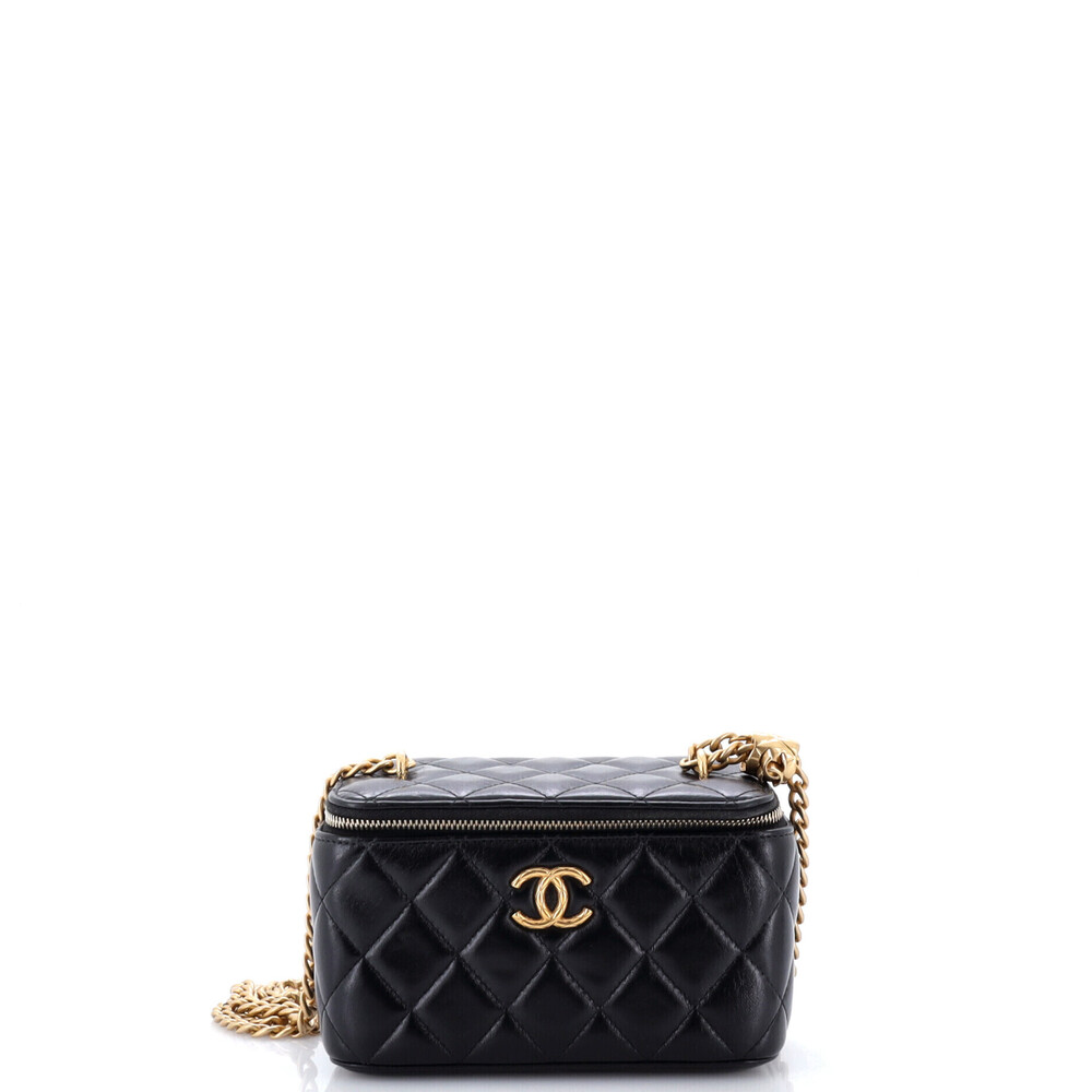 Chanel Small All Slide Long Vanity Case with Chain